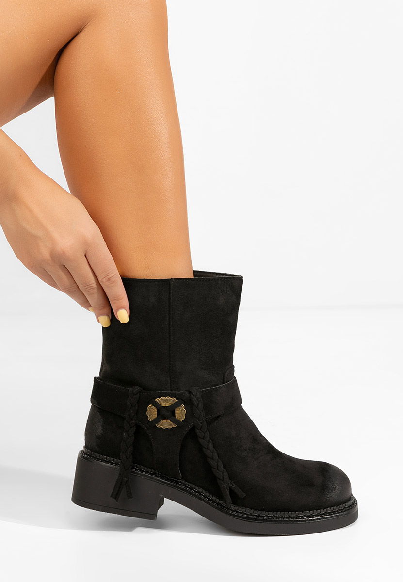 Γυναικεία μποτάκια Alasika Μαύρα