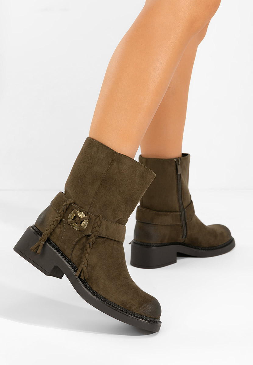 Γυναικεία μποτάκια Alasika πρασινο