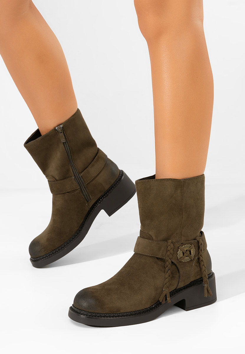 Γυναικεία μποτάκια Alasika πρασινο