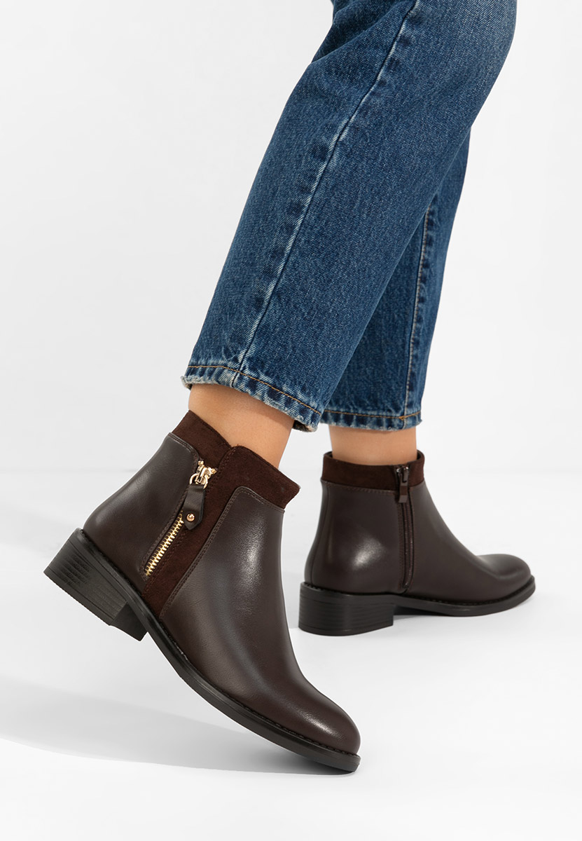 Γυναικεία μποτάκια Lanaki καφε