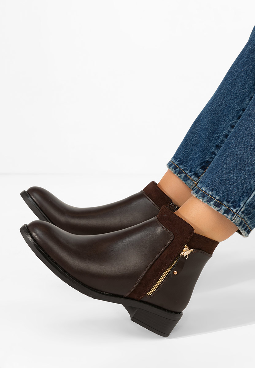 Γυναικεία μποτάκια Lanaki καφε