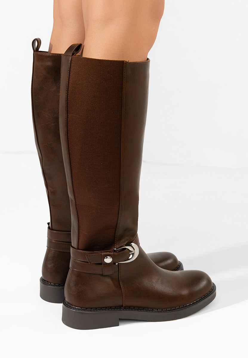 Ψηλές μπότες Cevina καφε