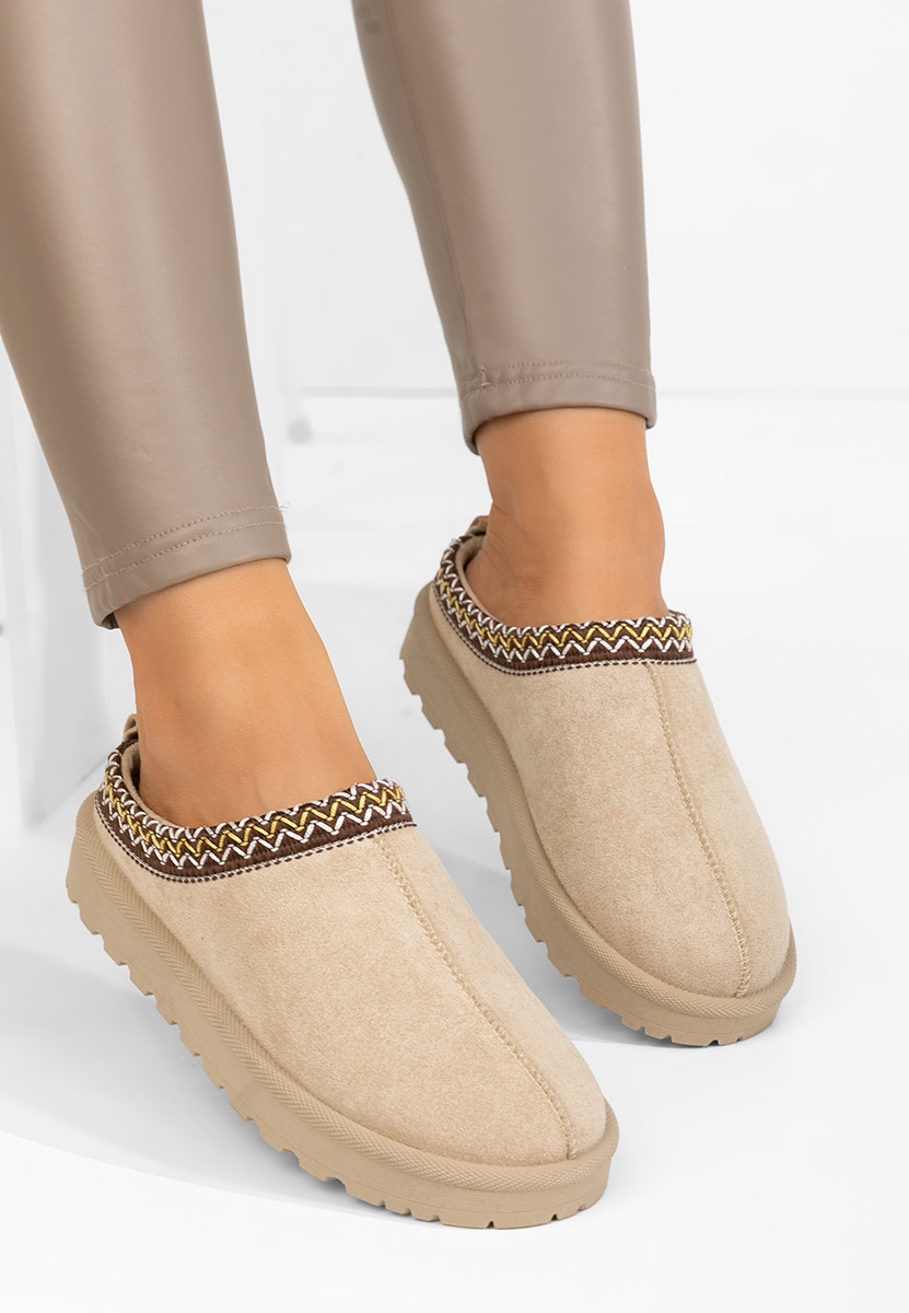 Mules γυναικεια Airene μπεζ