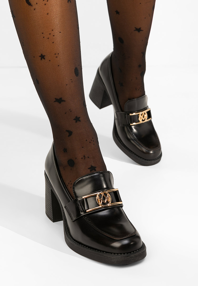 Loafers γυναικεια με τακουνι Selira καφε Loafers γυναικεια με τακουνι Selira καφε