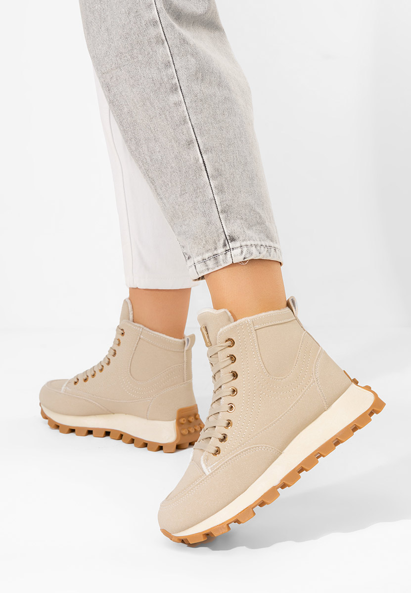 Sneakers γυναικεια Dorineia μπεζ