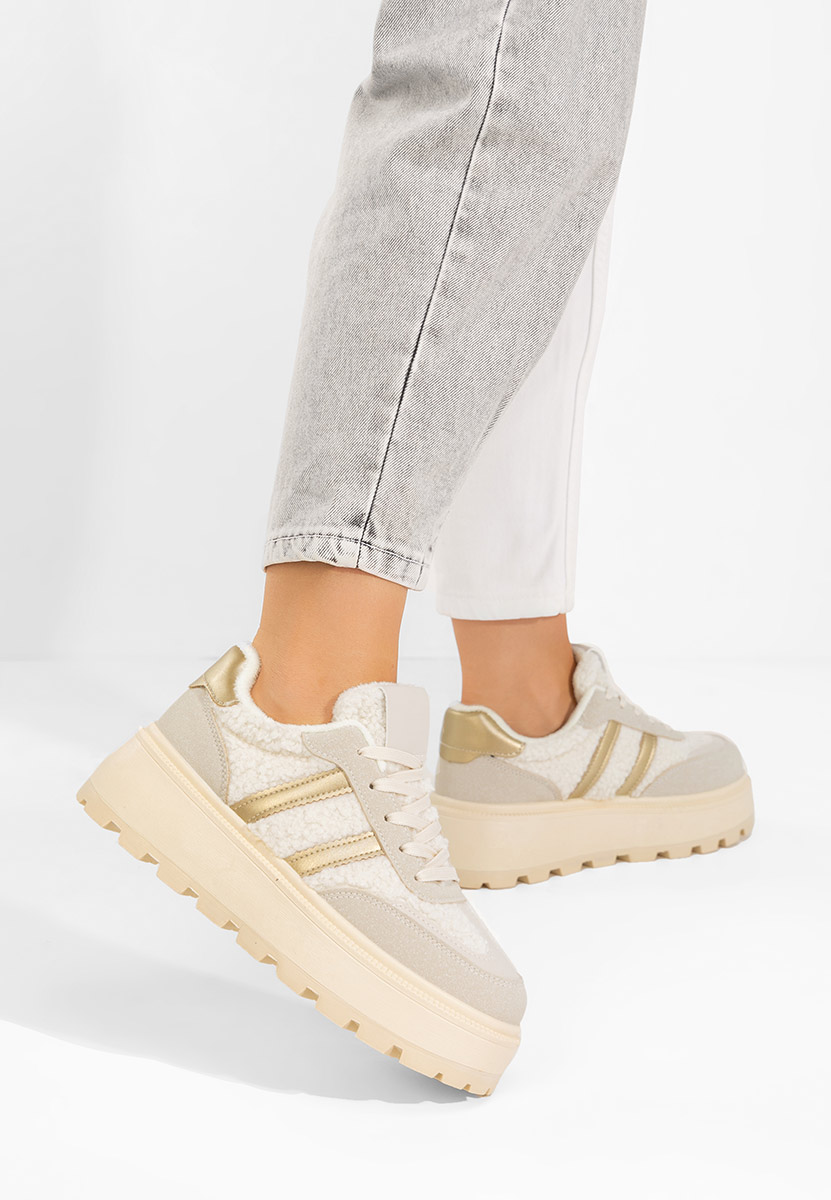 Sneakers με πλατφόρμα Janeia μπεζ