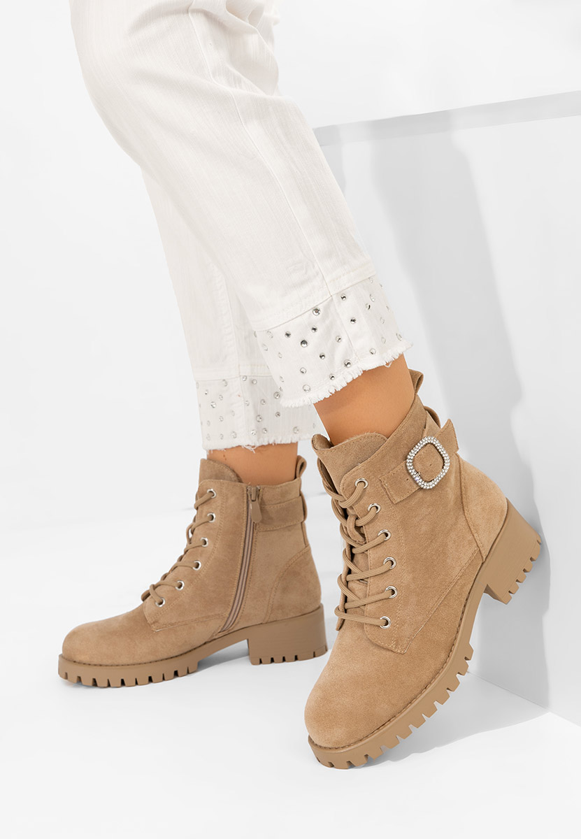 Γυναικεία μποτάκια Garneta χακι