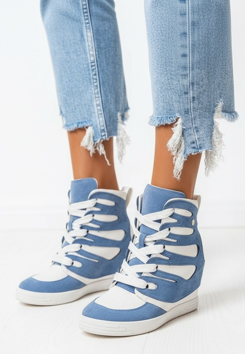 Sneakers με πλατφόρμα Kaia μπλε