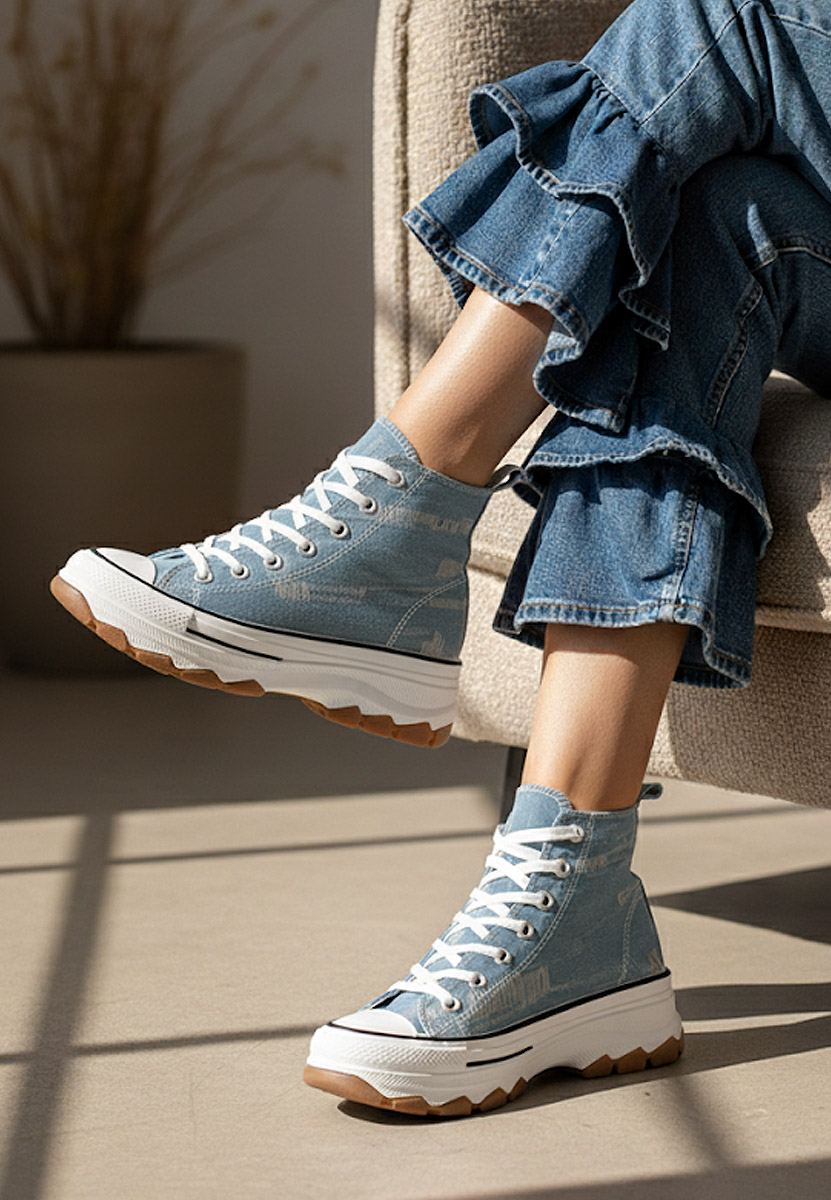 Γυναικεία sneakers αστραγάλο Raviana V3 μπλε Γυναικεία sneakers αστραγάλο Raviana V3 μπλε