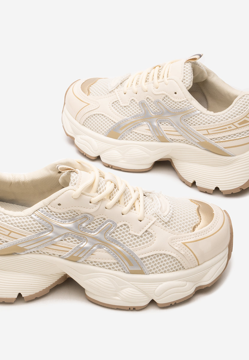 Sneakers με πλατφόρμα Kaliora μπεζ