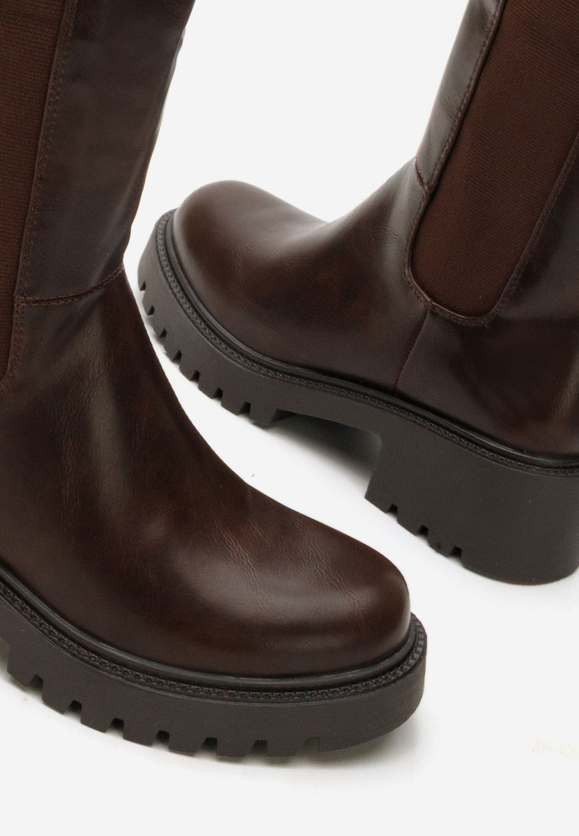 Ψηλές μπότες Calipso καφε