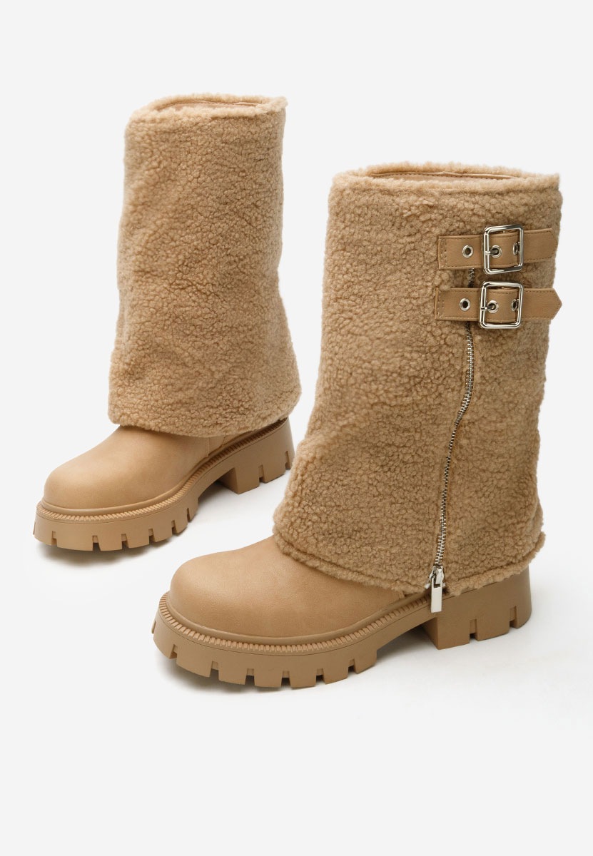 Mποτεσ γυναικειεσ φλατ Morina χακι