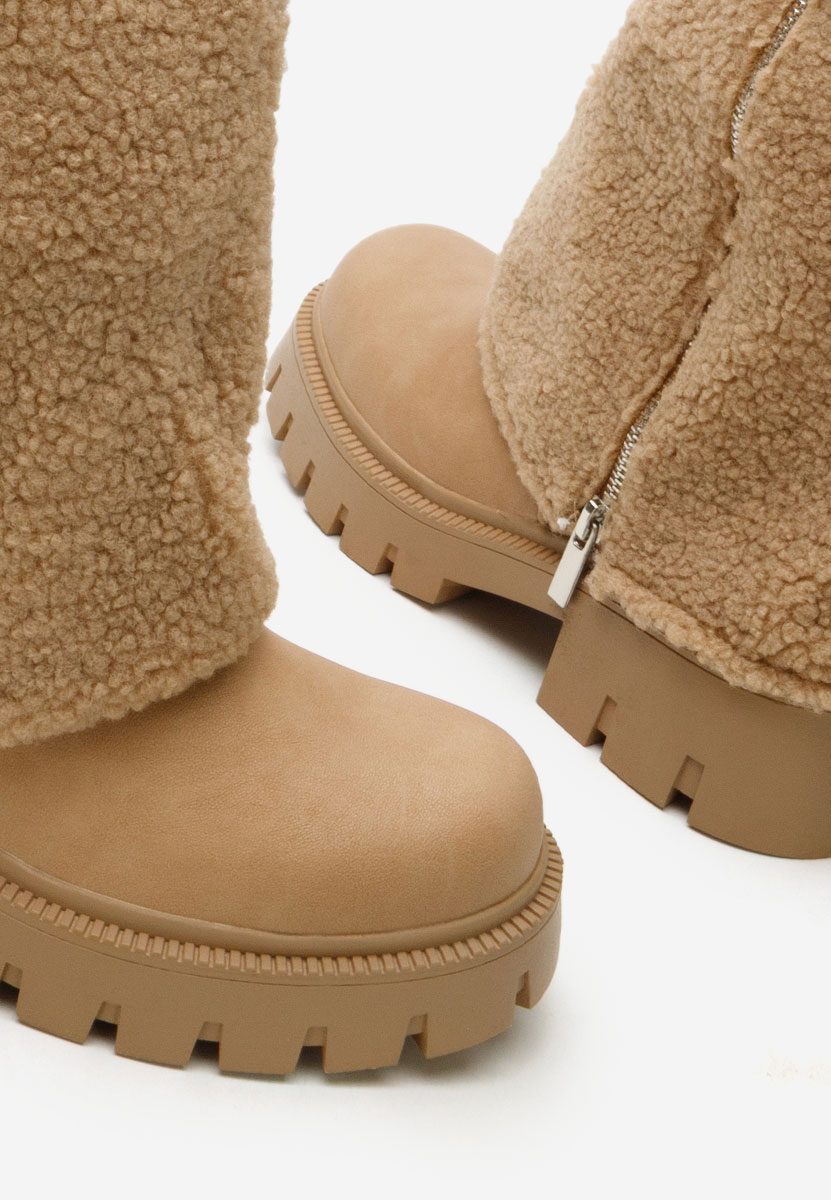 Mποτεσ γυναικειεσ φλατ Morina χακι