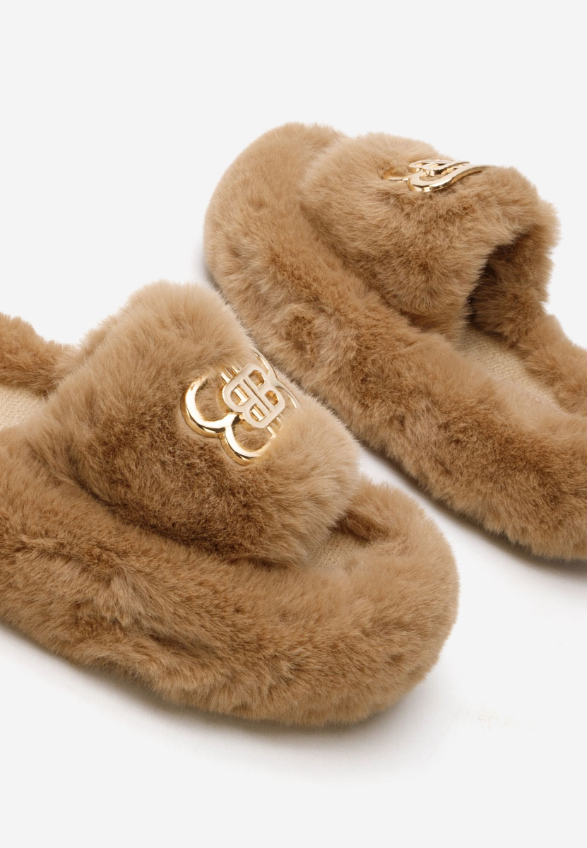 Παντόφλες με πλατφόρμα Barea ταμπά