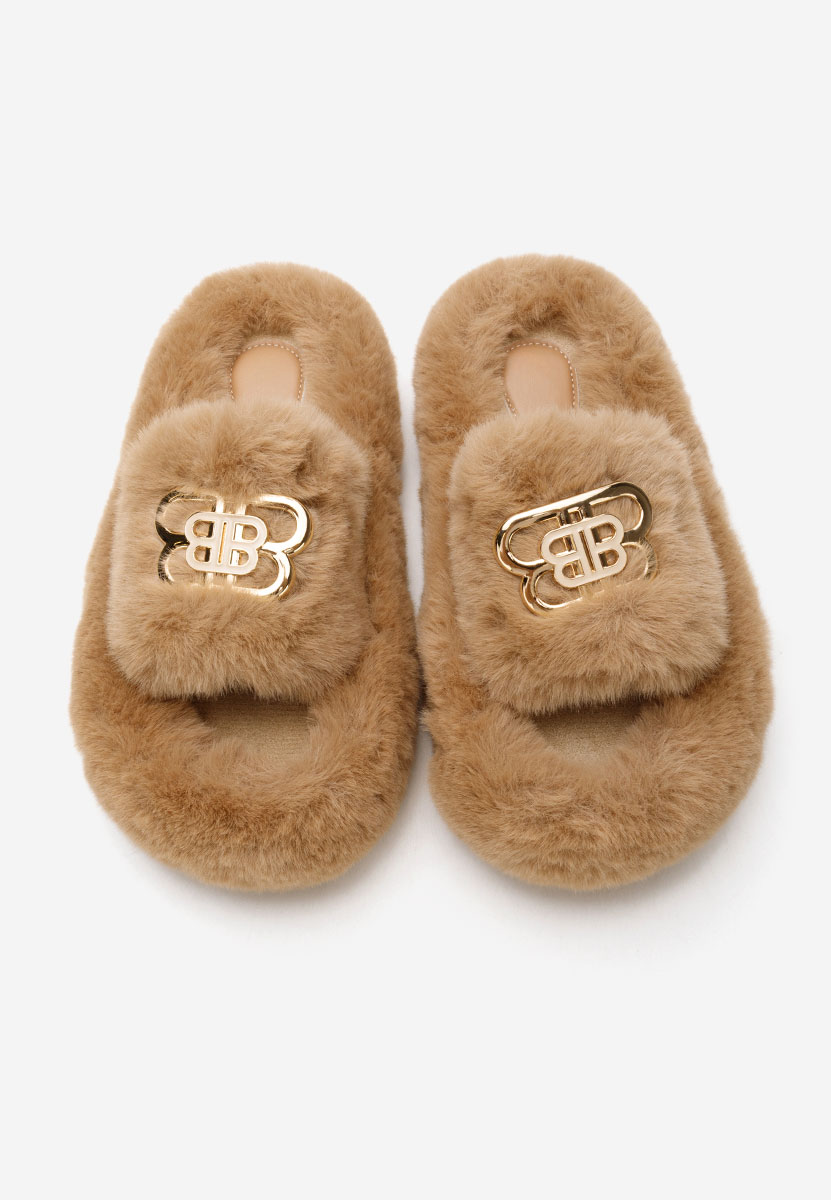 Παντόφλες με πλατφόρμα Barea ταμπά