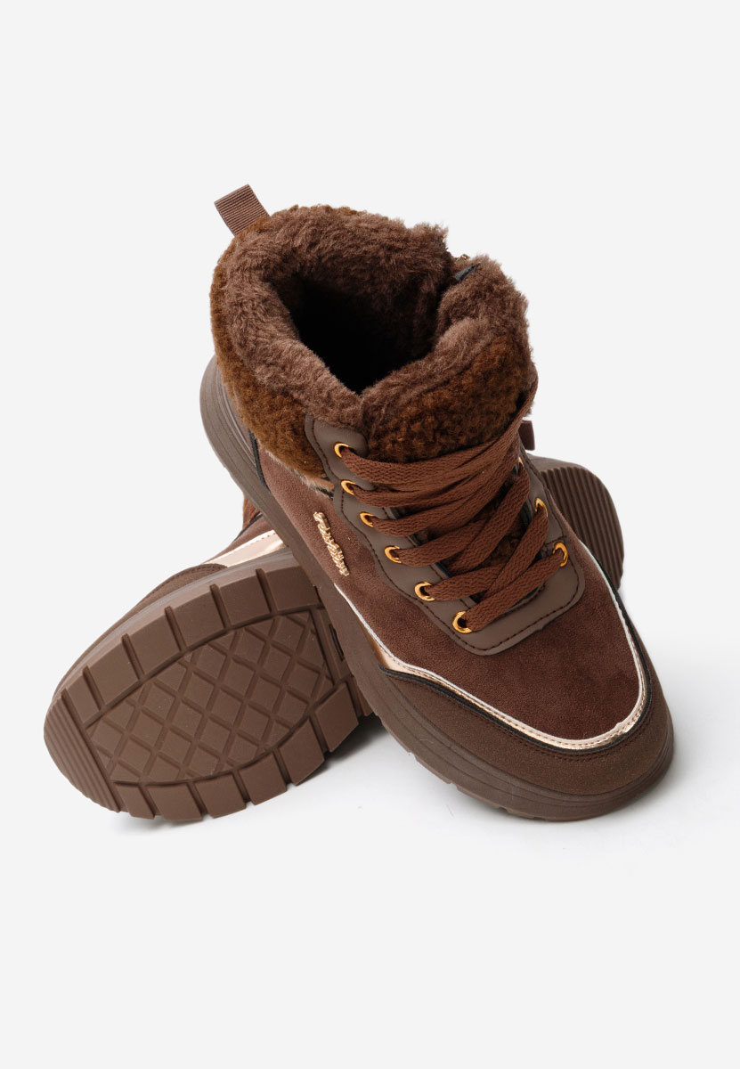 Χειμερινά sneakers γυναικεια Lisaia καφε