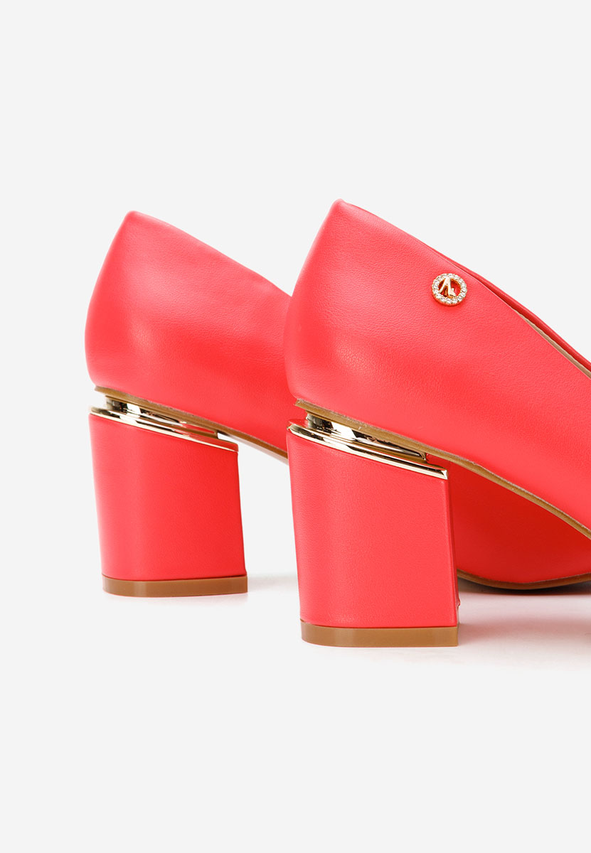 Γόβες με χοντρό τακούνι Nelia V4 φούξια