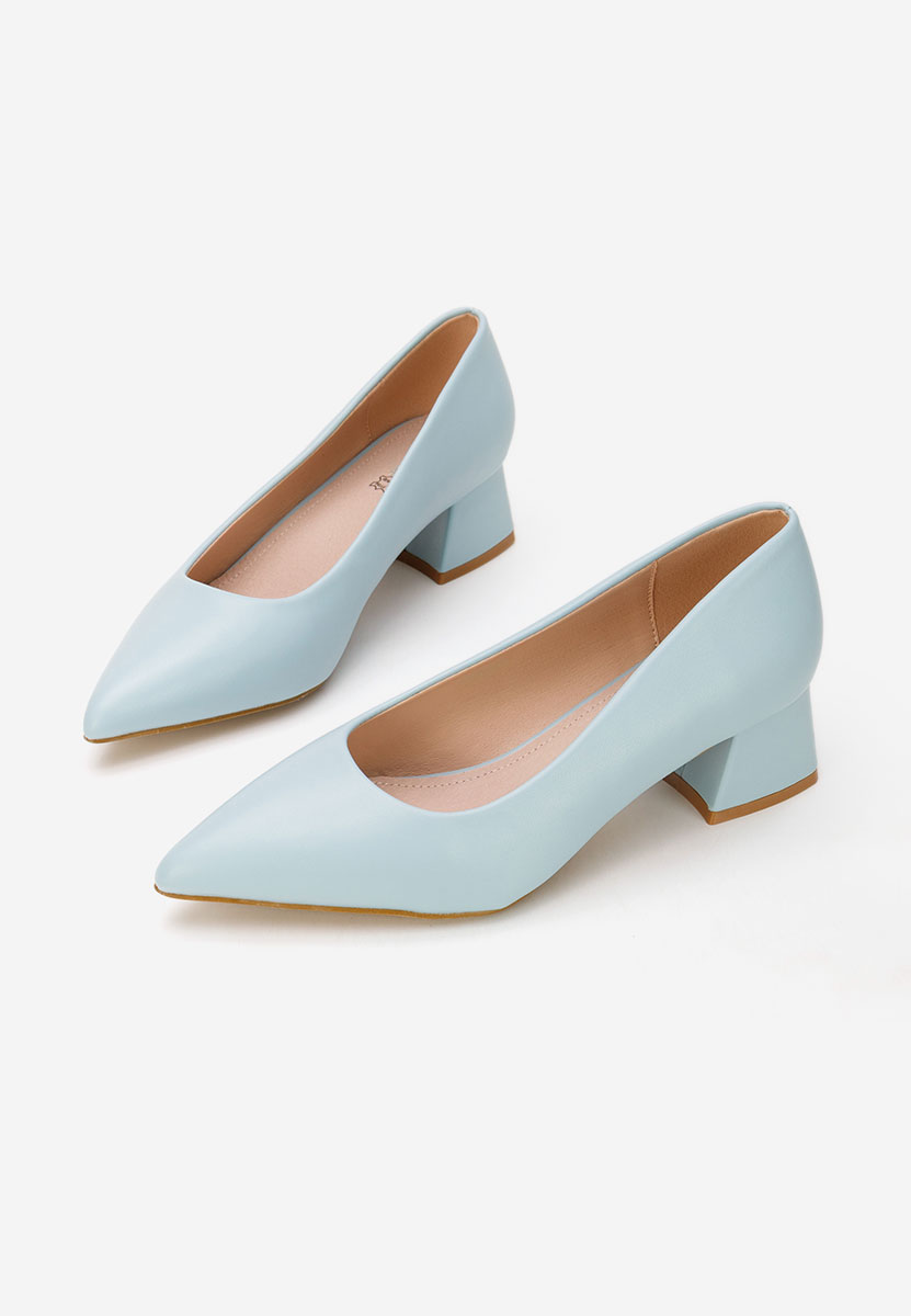 Γόβες με χαμηλό τακούνι Alleva V2 Γαλάζιο