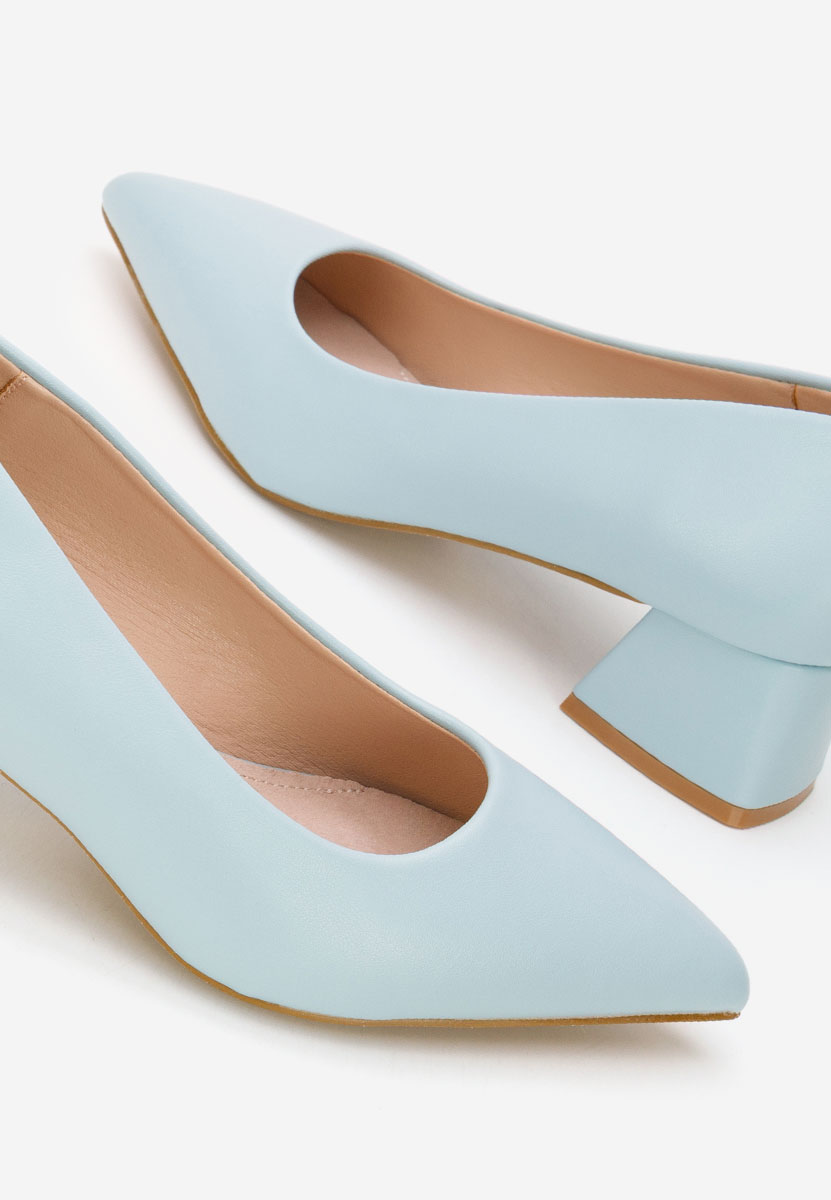 Γόβες με χαμηλό τακούνι Alleva V2 Γαλάζιο