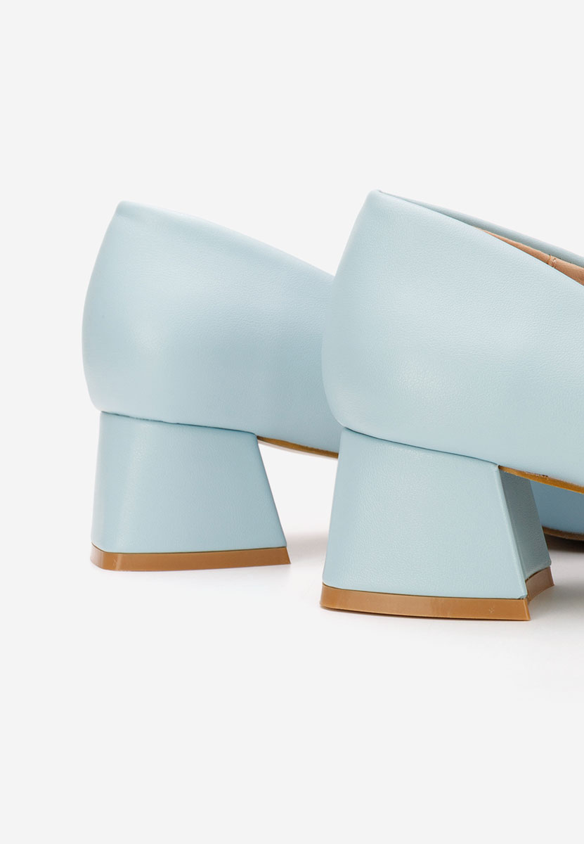 Γόβες με χαμηλό τακούνι Alleva V2 Γαλάζιο