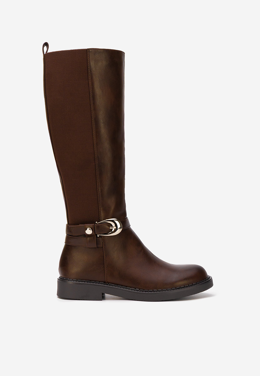 Ψηλές μπότες Cevina καφε