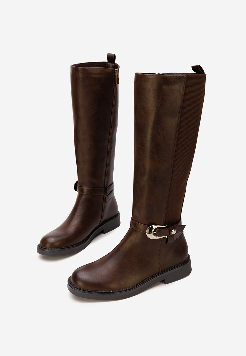 Ψηλές μπότες Cevina καφε