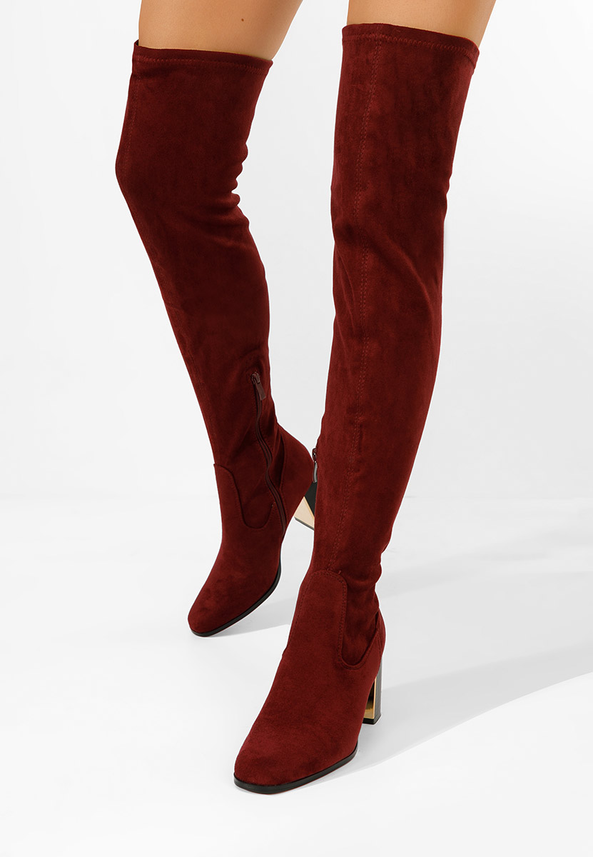 Ψηλές μπότες Jeanne V2 μπορντό