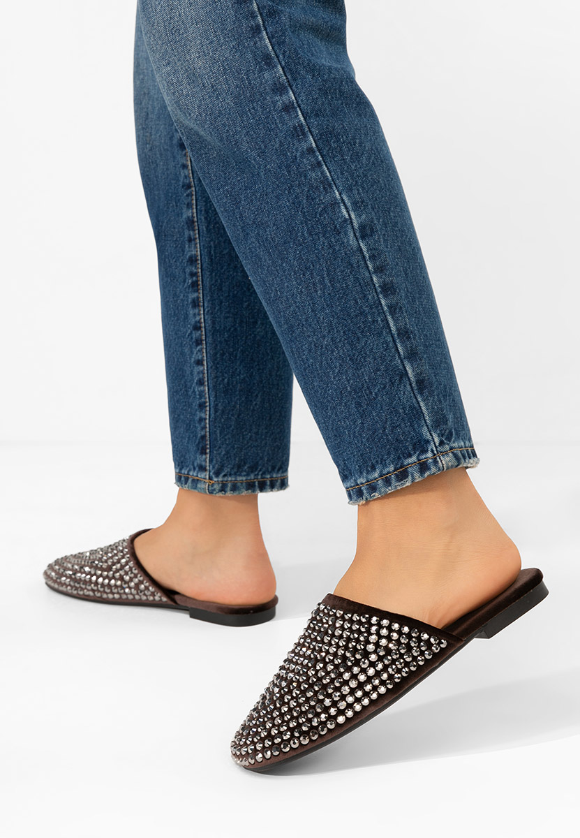 Παντόφλες γυναικειεσ Sirina καφε