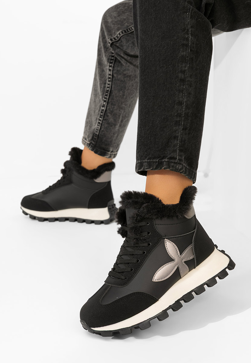 Χειμερινά sneakers γυναικεια Ozia μαύρα