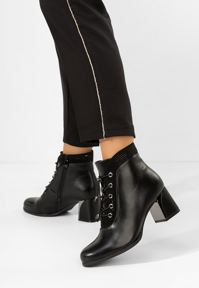 Γυναικεία Μποτάκια Larae V2 Μαύρα