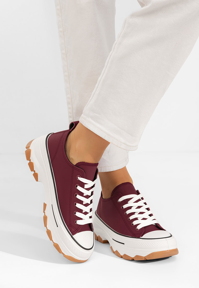 Γυναικεία πανινα πλατφόρμες Raviana V4 μπορντό Γυναικεία πανινα πλατφόρμες Raviana V4 μπορντό