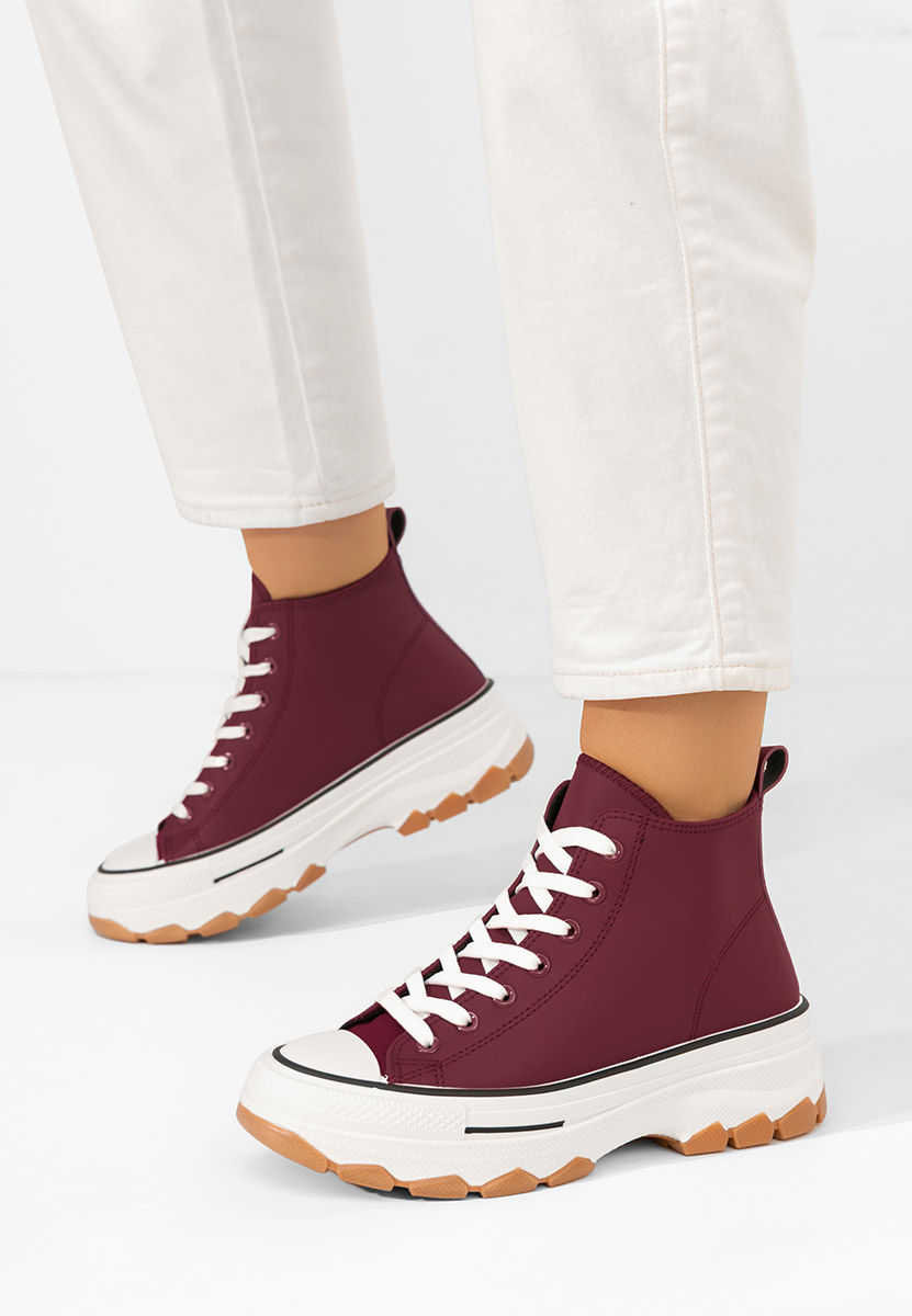 Γυναικεία πανινα πλατφόρμες Raviana V5 μπορντό Γυναικεία πανινα πλατφόρμες Raviana V5 μπορντό