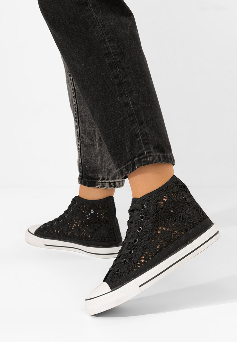 Γυναικεία sneakers αστραγάλο Miyana V4 μαύρα