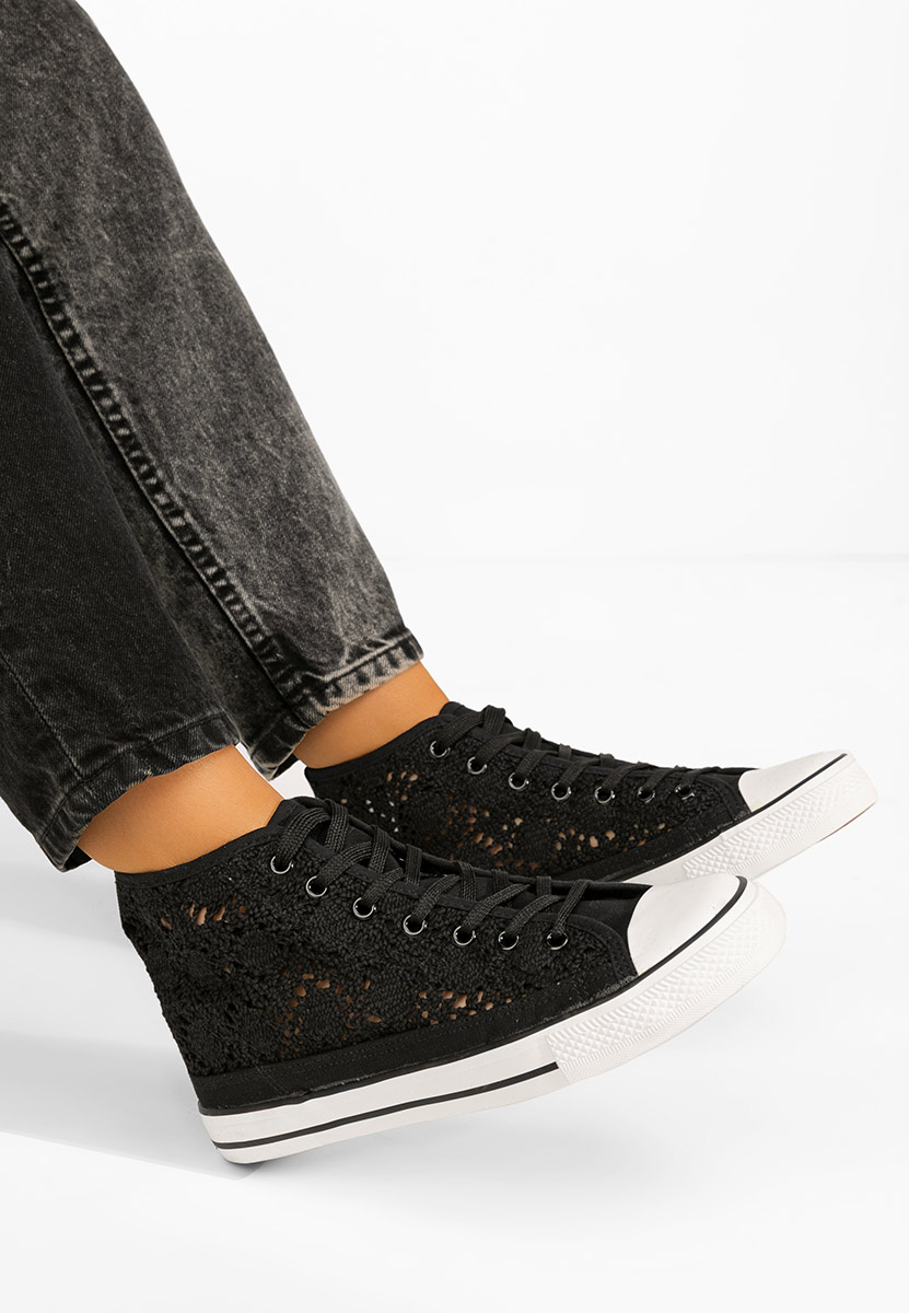 Γυναικεία sneakers αστραγάλο Miyana V4 μαύρα