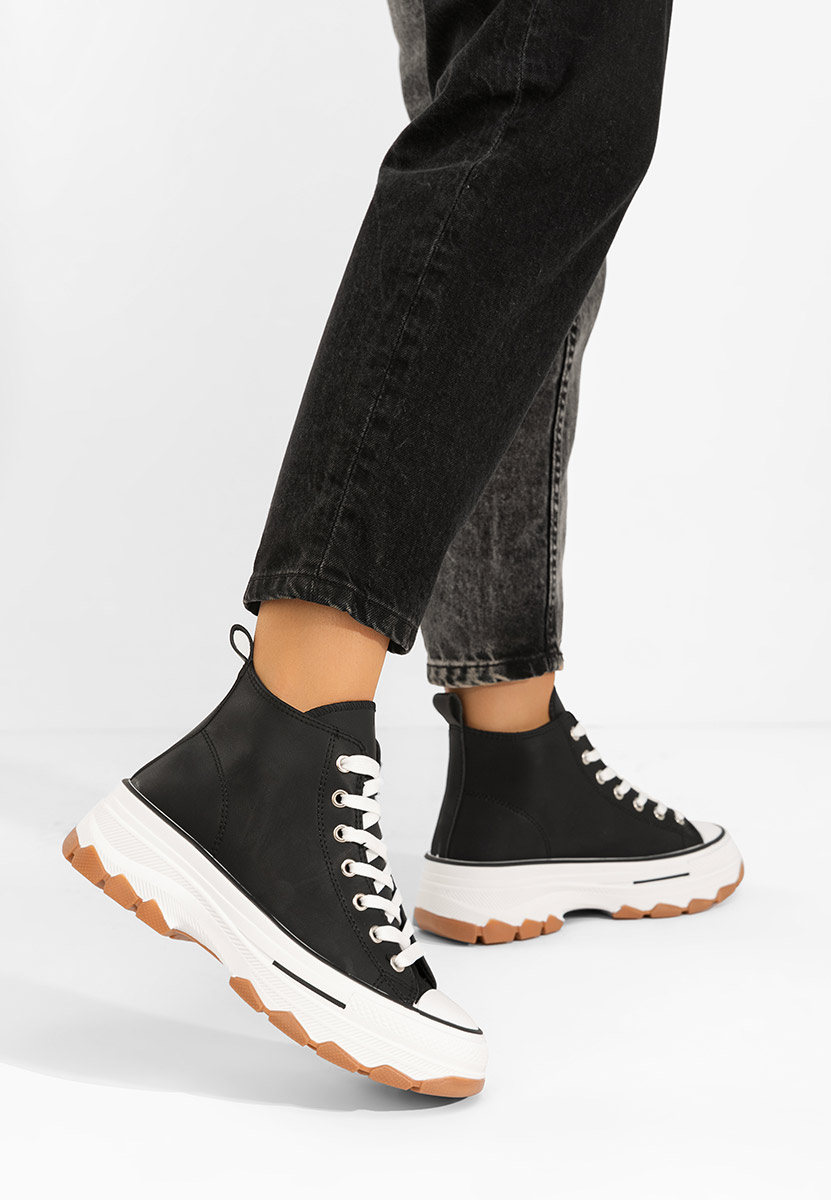 Γυναικεία πανινα πλατφόρμες Raviana V5 μαύρα Γυναικεία πανινα πλατφόρμες Raviana V5 μαύρα