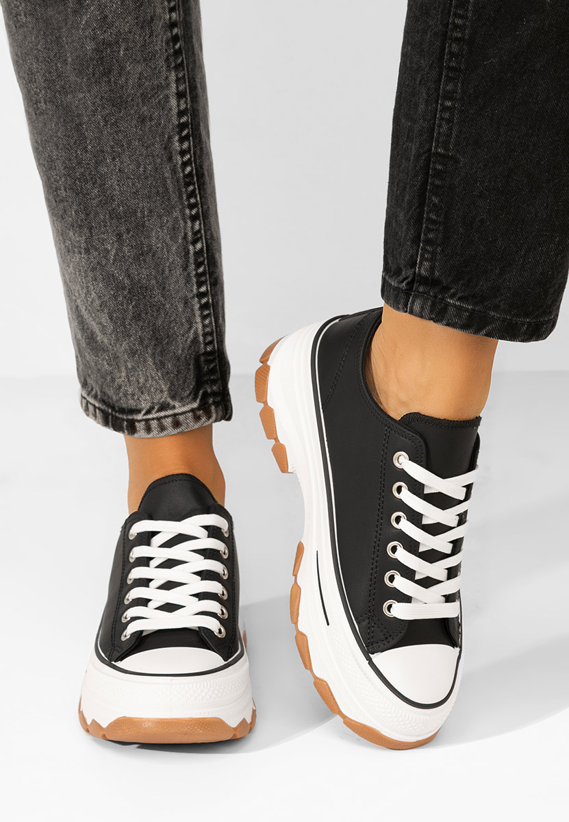 Γυναικεία πανινα πλατφόρμες Raviana V4 μαύρα Γυναικεία πανινα πλατφόρμες Raviana V4 μαύρα