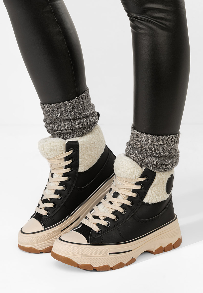 Γυναικεία sneakers αστραγάλο Oziana μαύρα