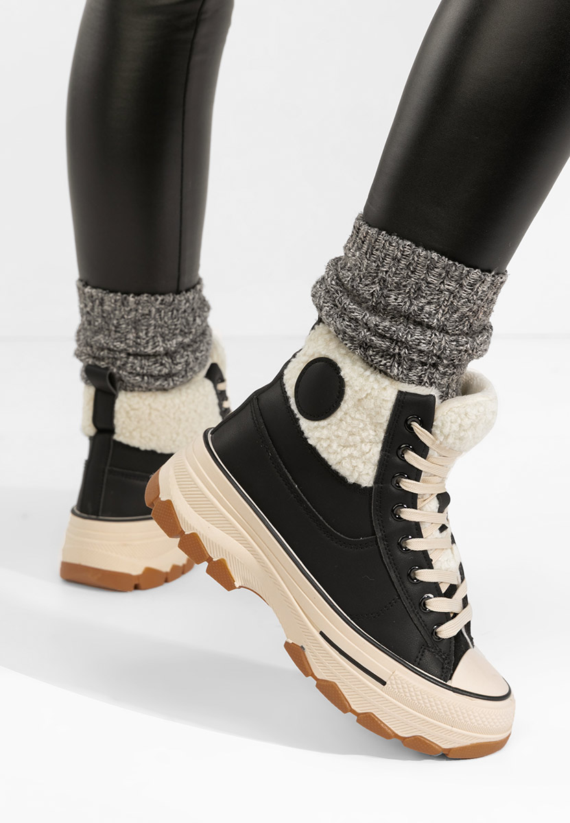 Γυναικεία sneakers αστραγάλο Oziana μαύρα