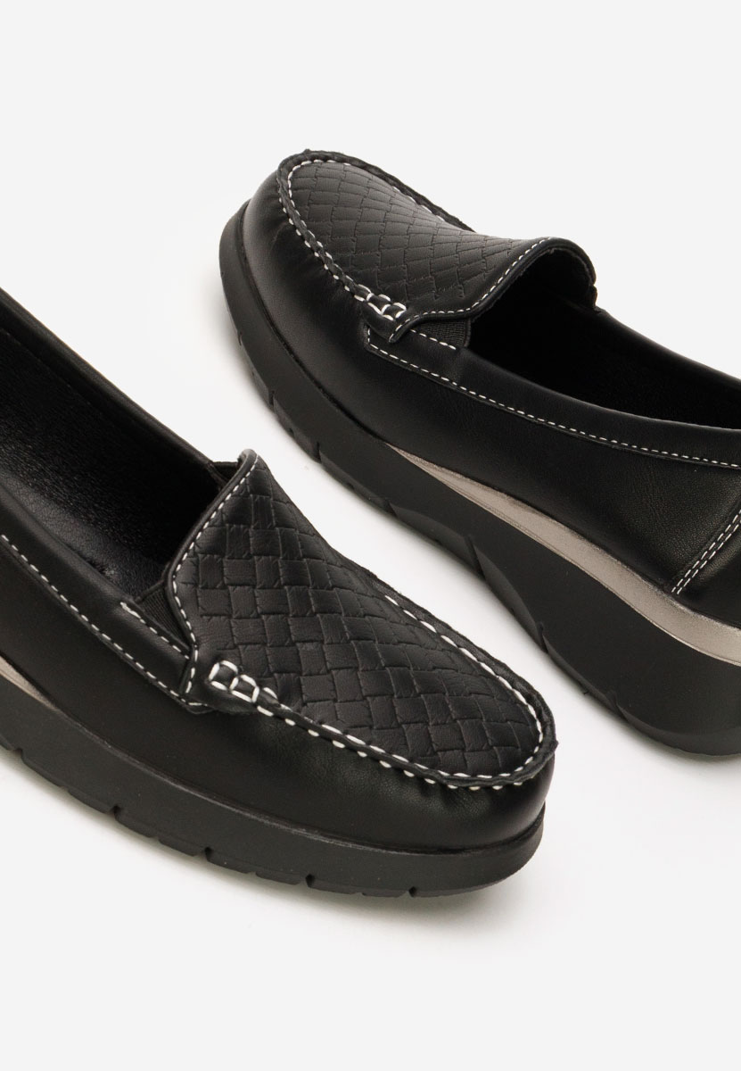 Μοκασίνια γυναικεια Seona μαύρα