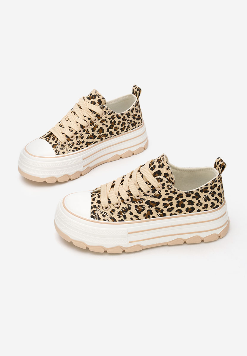 Γυναικεία πανινα πλατφόρμες Zenoria λεοπαρ