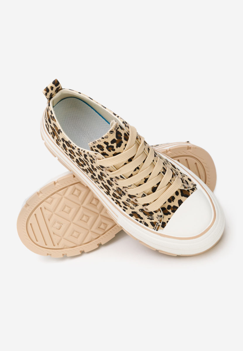 Γυναικεία πανινα πλατφόρμες Zenoria λεοπαρ