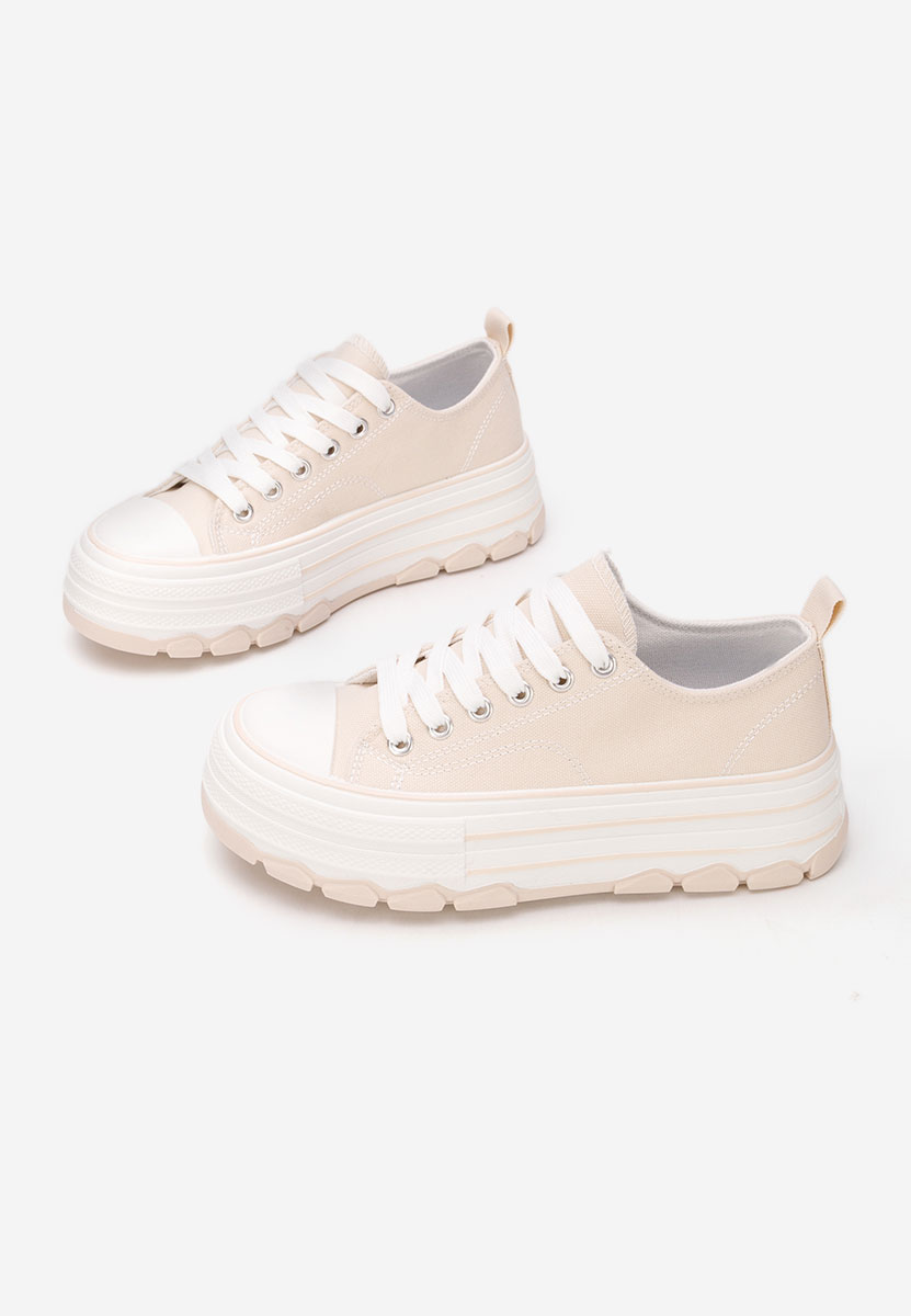 Γυναικεία πανινα πλατφόρμες Zenoria μπεζ