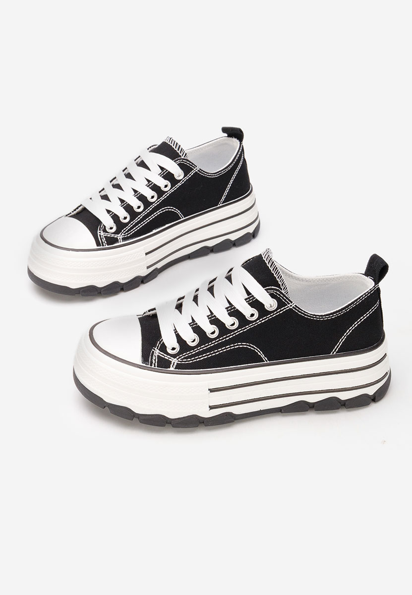 Γυναικεία πανινα πλατφόρμες Zenoria μαύρα