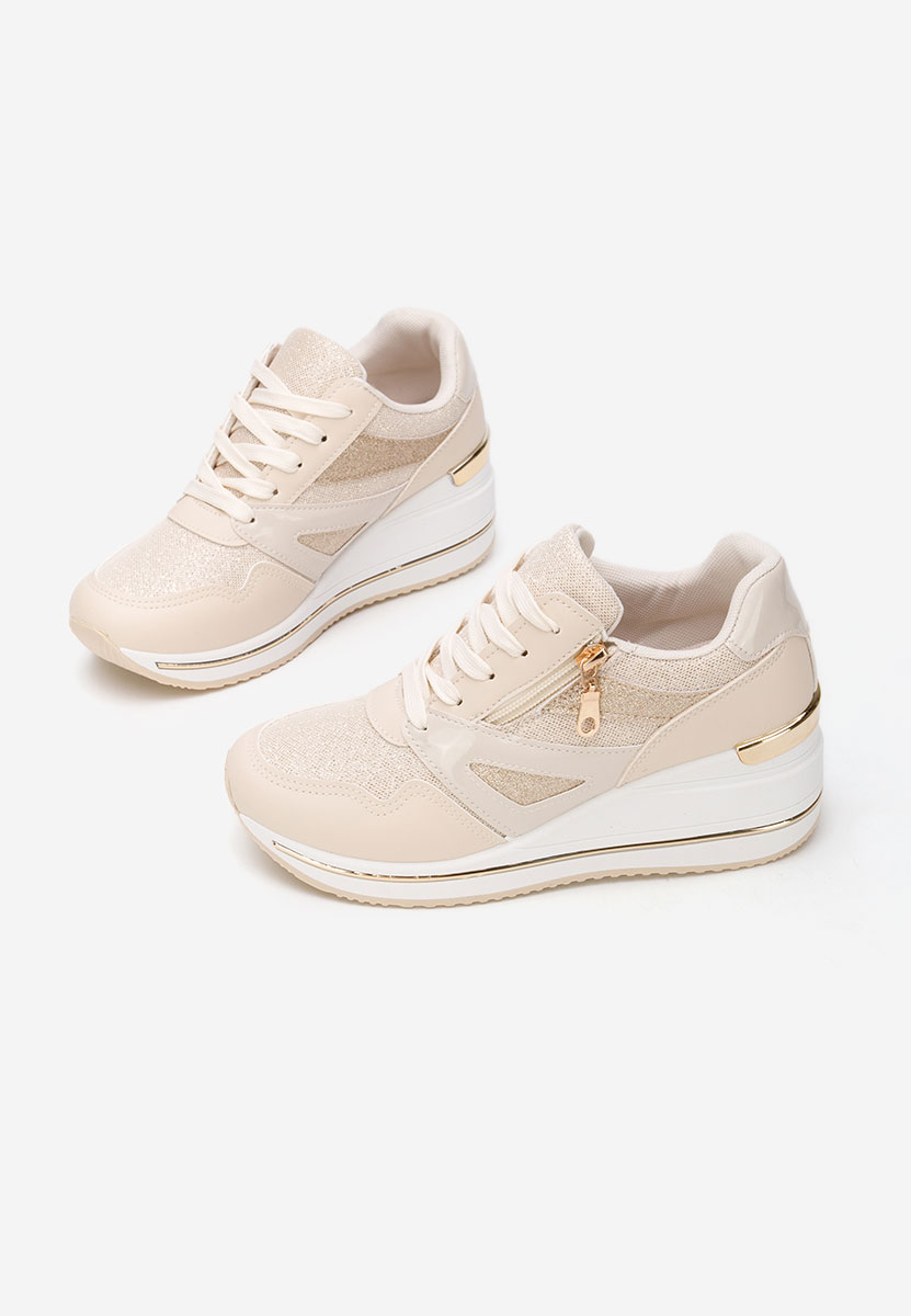 Sneakers με πλατφόρμα Reinia μπεζ