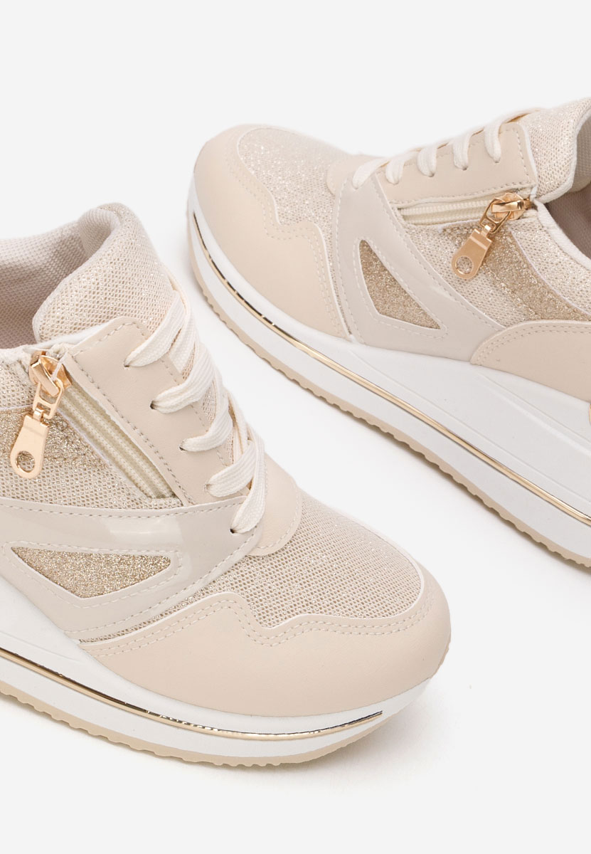 Sneakers με πλατφόρμα Reinia μπεζ