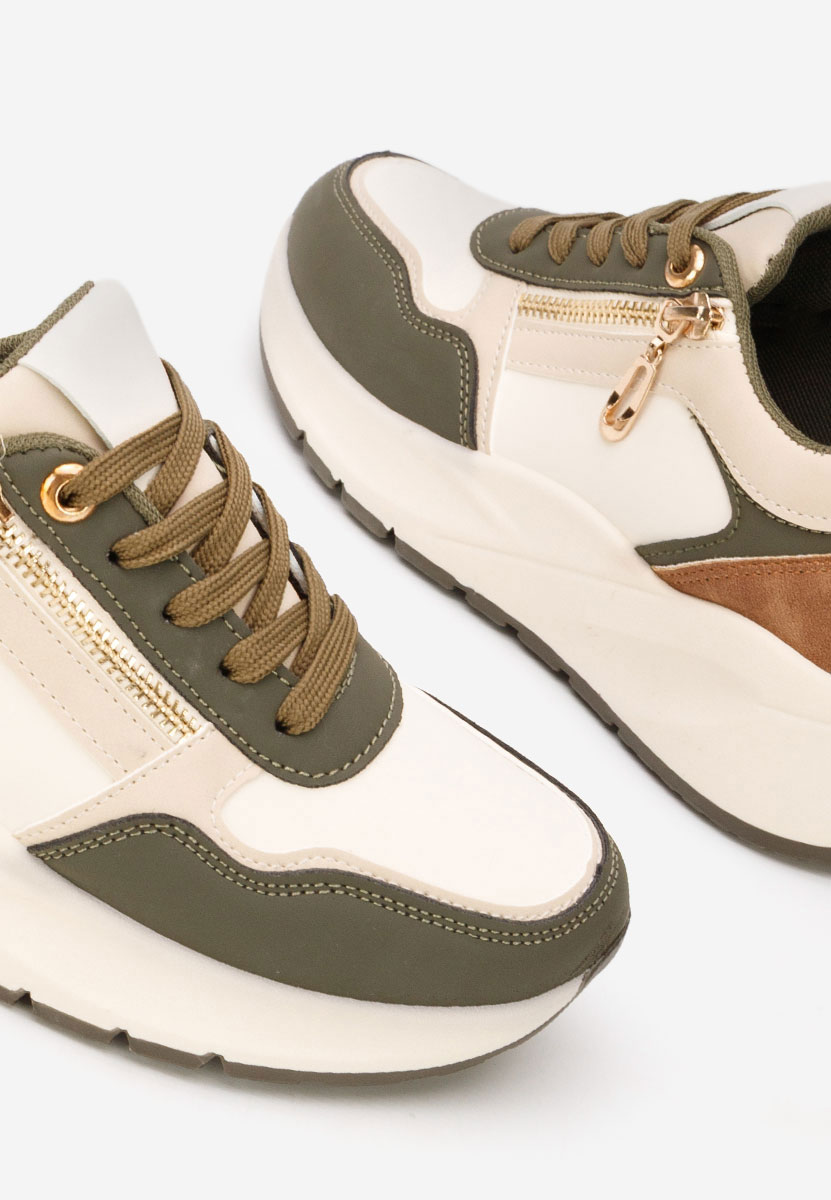 Sneakers με πλατφόρμα Ziania πρασινο