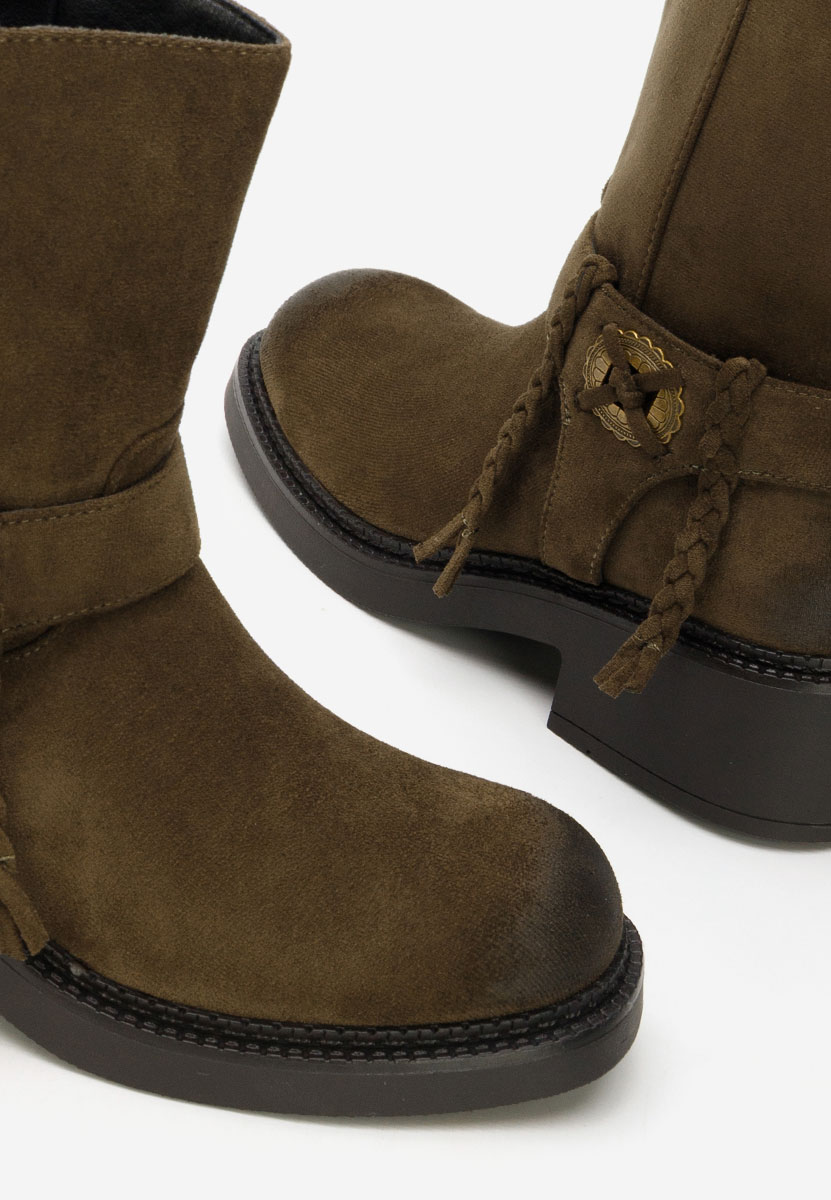 Γυναικεία μποτάκια Alasika πρασινο