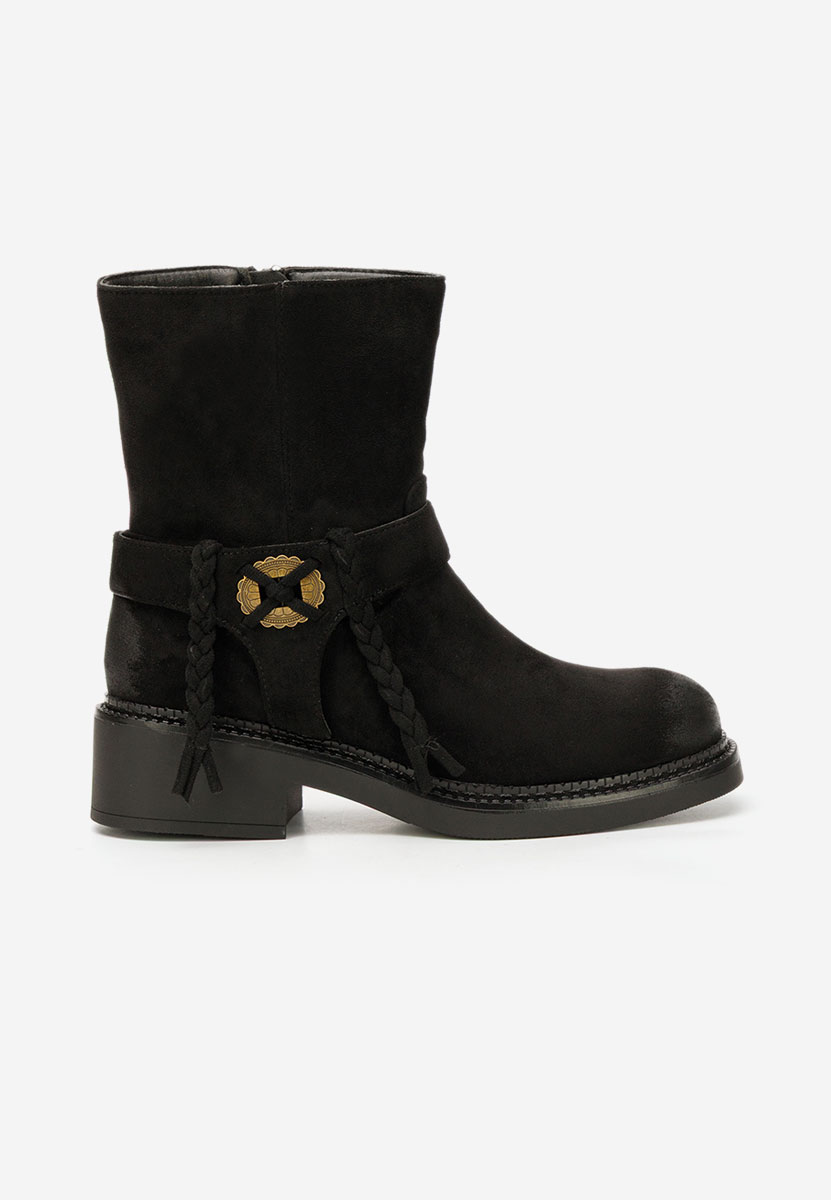 Γυναικεία μποτάκια Alasika Μαύρα