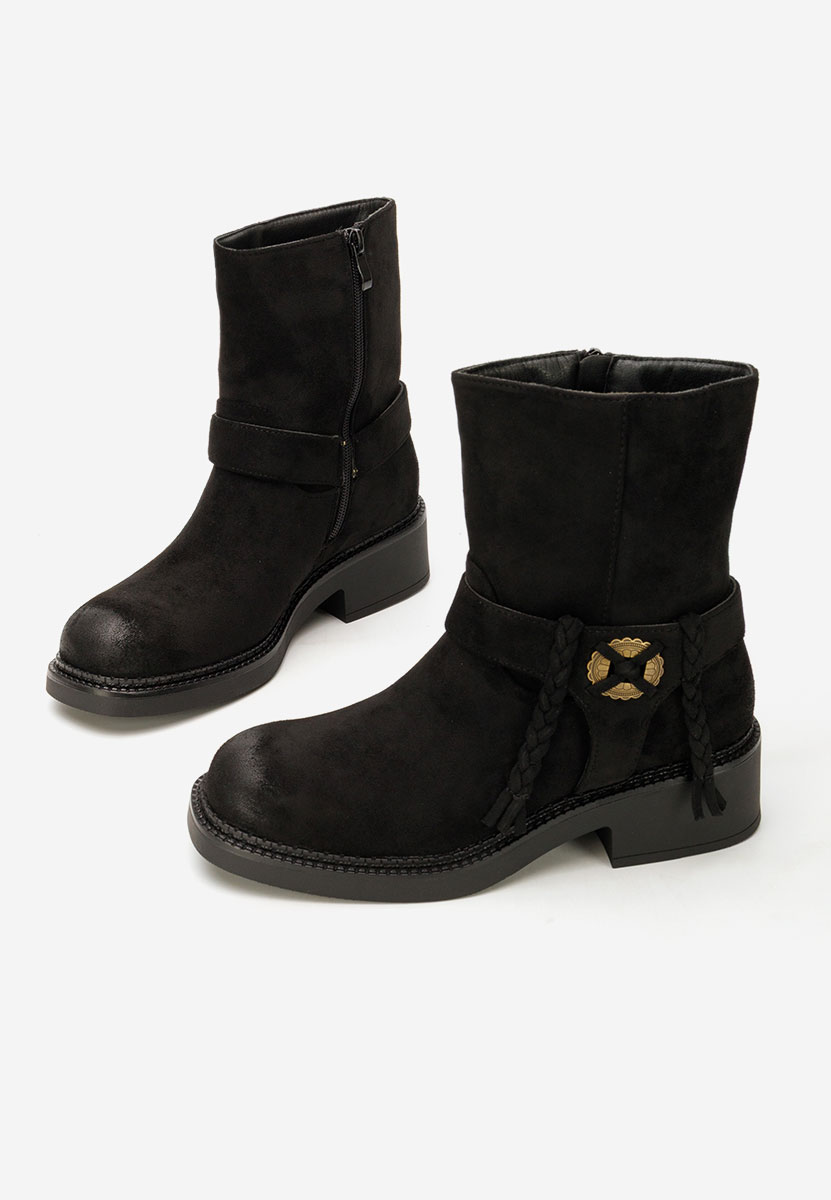 Γυναικεία μποτάκια Alasika Μαύρα