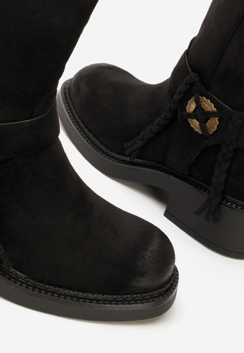 Γυναικεία μποτάκια Alasika Μαύρα